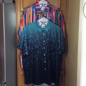 FINAL SALE PRICE SS Button Down Shirt Lot x 2  Size 1XL & 2XL